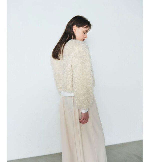 Diagram「フェイクファーニットカーディガン」|カーディガン|