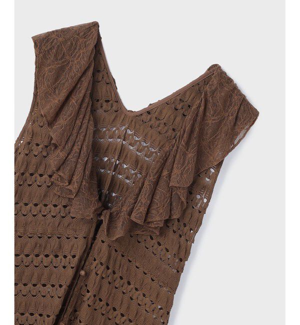 GRACE CONTINENTAL「レースロングカーディガン」|カーディガン|