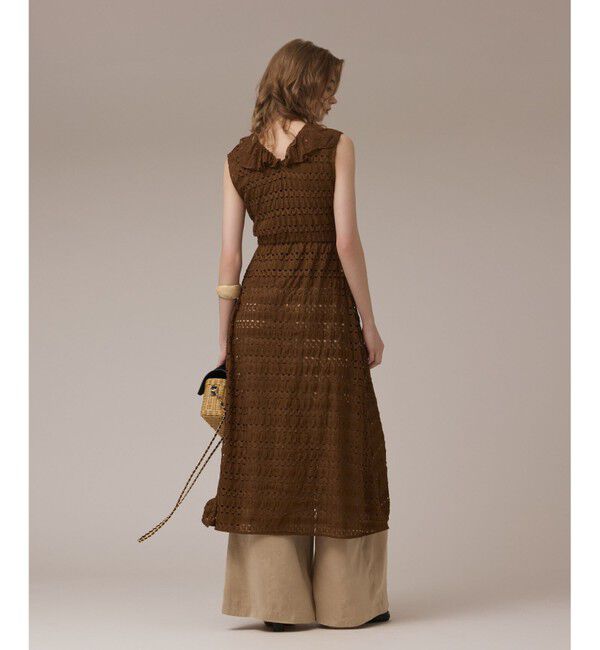 GRACE CONTINENTAL「レースロングカーディガン」|カーディガン|