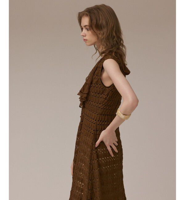 GRACE CONTINENTAL「レースロングカーディガン」|カーディガン|