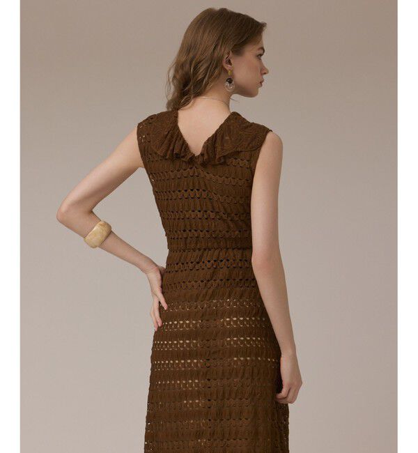 GRACE CONTINENTAL「レースロングカーディガン」|カーディガン|