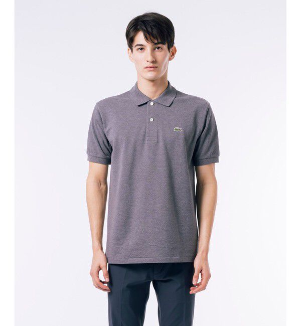 LACOSTE「『L1264』定番半袖ポロシャツ（杢糸）」|ポロシャツ|チャコールアッシュ