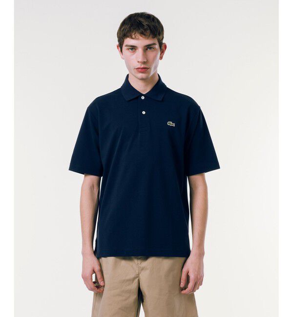 LACOSTE「リヨセルブレンドミニマルポロシャツ」|ポロシャツ|ネイビー