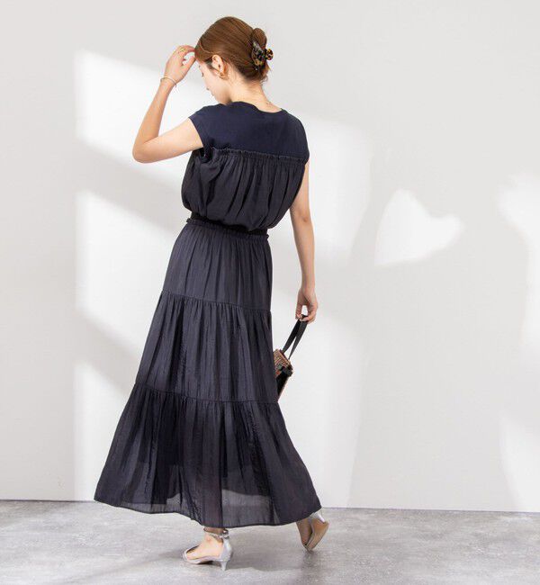 NOLLEY'S「ウォッシャブル割繊ティアードスカート」|スカート|