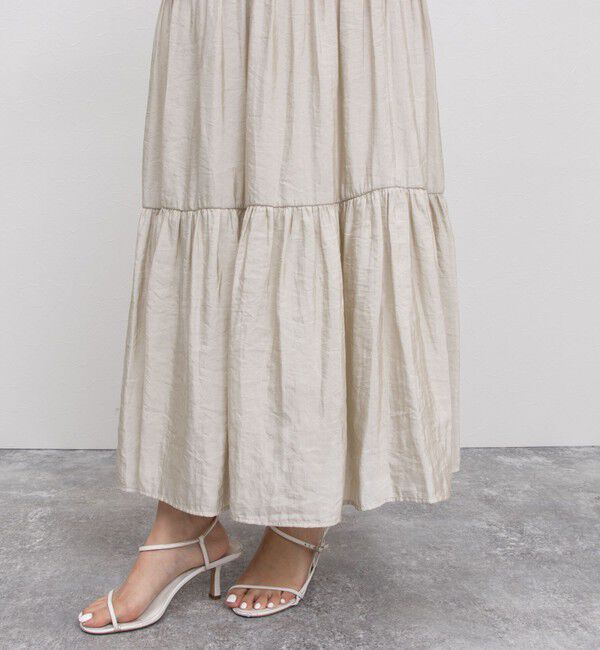 NOLLEY'S「ウォッシャブル割繊ティアードスカート」|スカート|