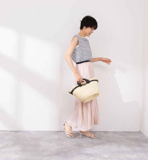 NOLLEY'S「ウォッシャブル割繊ティアードスカート」|スカート|