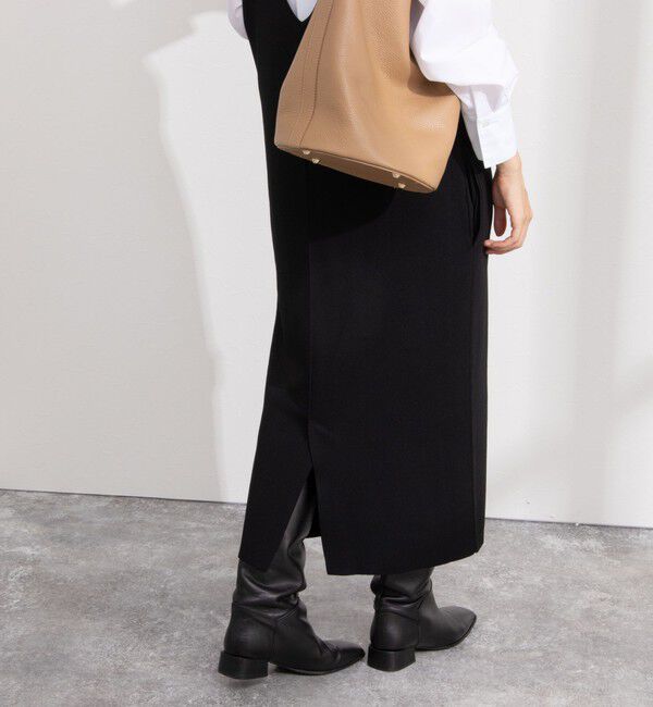 NOLLEY'S「《手洗い可能》Vネックミラノリブジャンパースカート」|ワンピース|