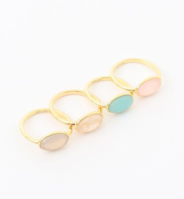 grace grace「【grace grace/グラスグラス】天然石オーバルリング」|リング|