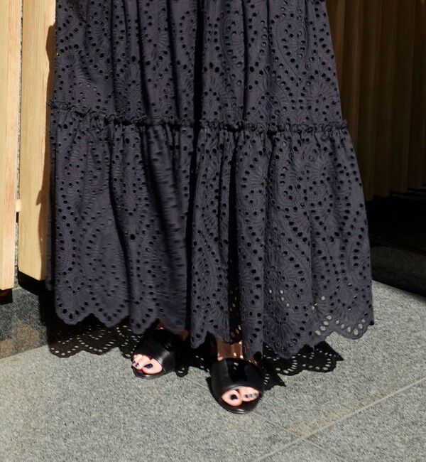 MAQWEL「【MAQWEL/マクウェル】《セットアップ対応》ウォッシャブルエンブロイダリーレーススカート」|スカート|