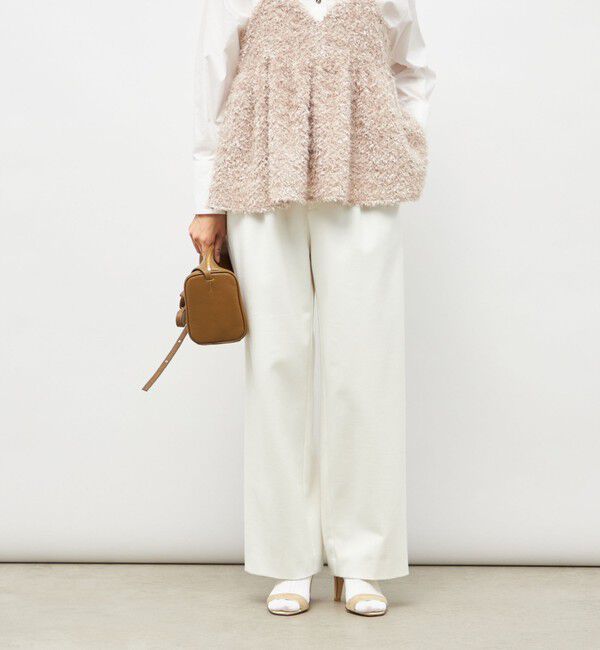 NOLLEY'S sophi「ウォッシャブル両面起毛ヘリンボーン/ストライプセミワイドパンツ」|その他|