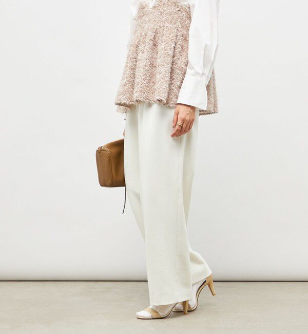 NOLLEY'S sophi「ウォッシャブル両面起毛ヘリンボーン/ストライプセミワイドパンツ」|その他|