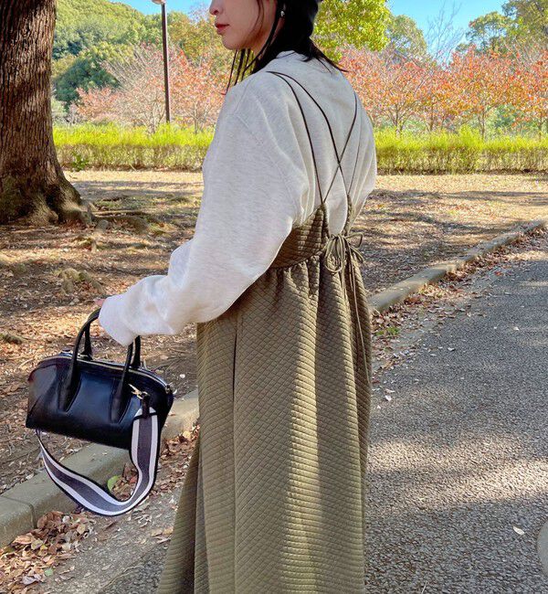 fredy emue「キルティングカットキャミワンピース」|ワンピース|