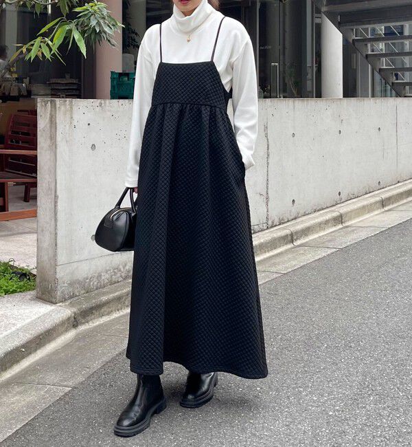 fredy emue「キルティングカットキャミワンピース」|ワンピース|