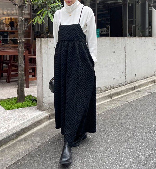 fredy emue「キルティングカットキャミワンピース」|ワンピース|