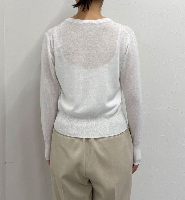 fredy emue「リネン混ポケ付きカーディガン」|カーディガン|