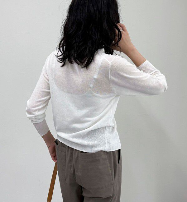 fredy emue「リネン混ポケ付きカーディガン」|カーディガン|