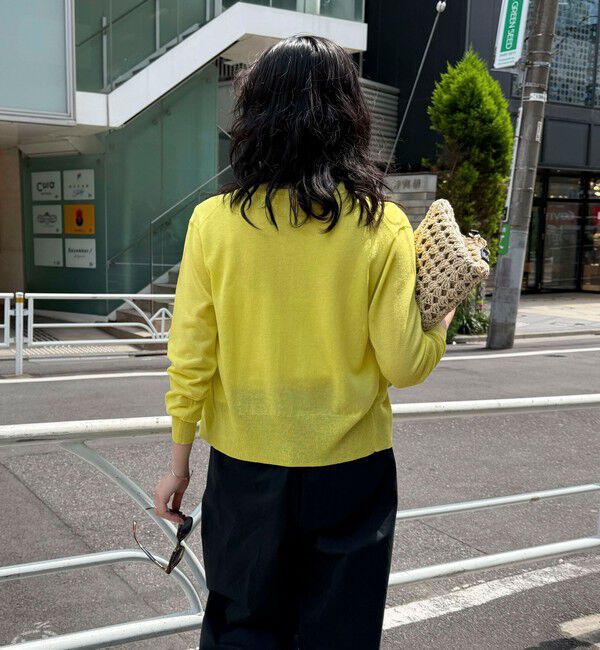 fredy emue「リネン混ポケ付きカーディガン」|カーディガン|