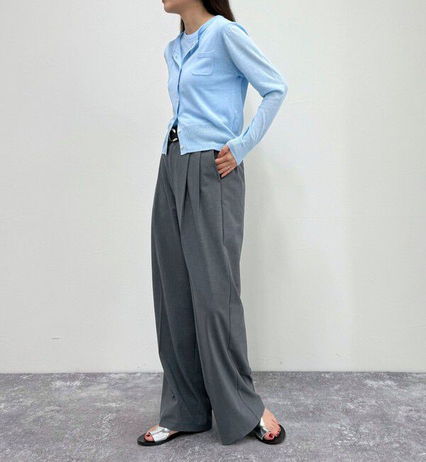 fredy emue「リネン混ポケ付きカーディガン」|カーディガン|