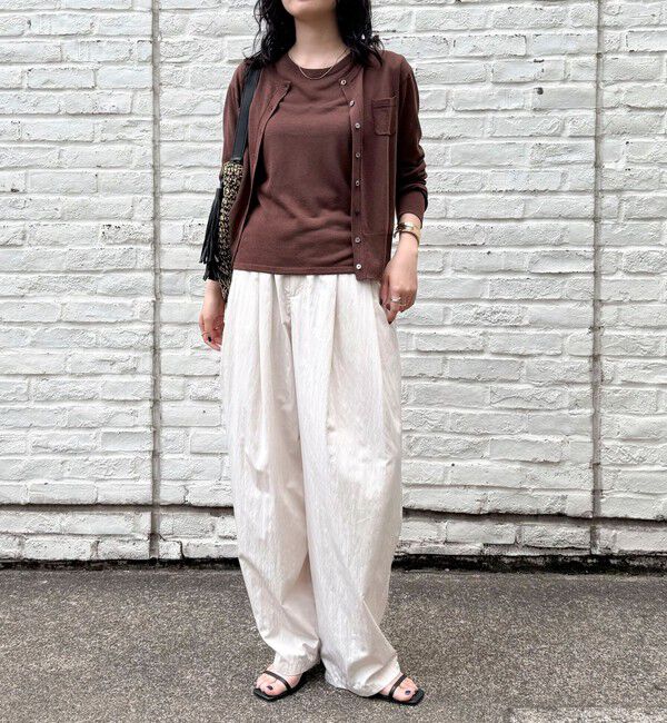 fredy emue「リネン混ポケ付きカーディガン」|カーディガン|