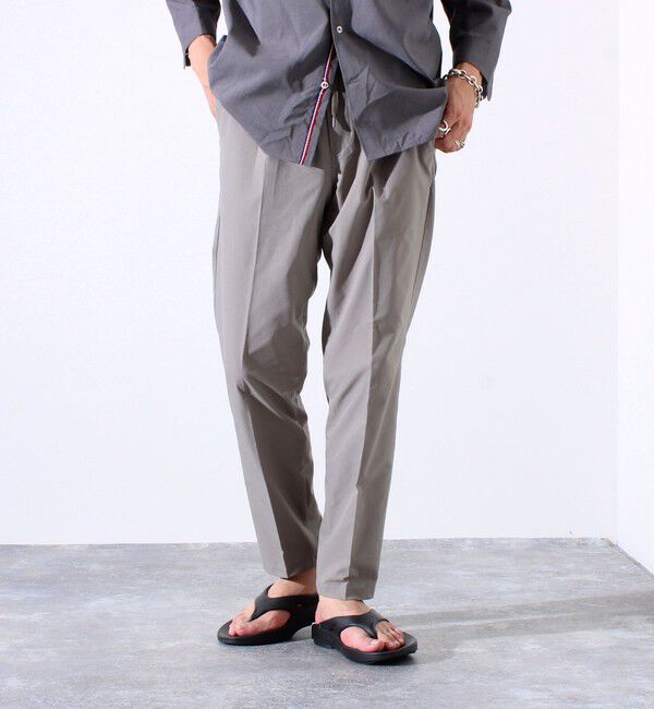 GLOSTER「【セットアップ/ビジカジ対応】エアードッツ 快適軽量 イージーパンツ スラックス」|チノ|
