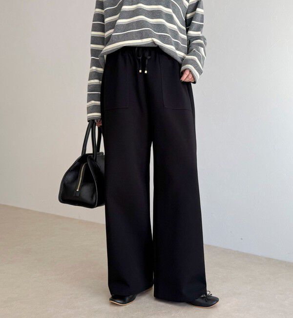 fredy emue「ポンチイージーベイカーパンツ」|チノ|ブラック