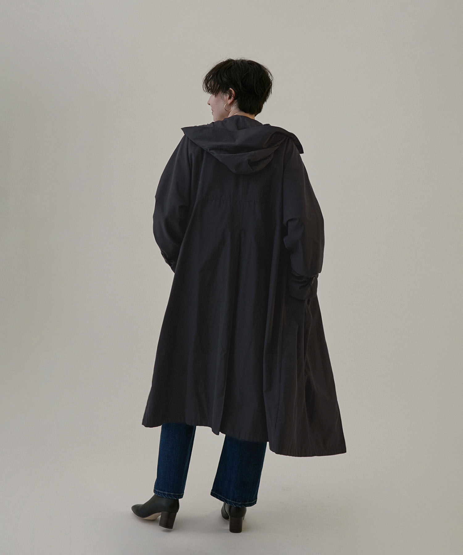 SALON adam et rope'「2WAYフード付きスタンドカラートレンチコート」|トレンチコート|