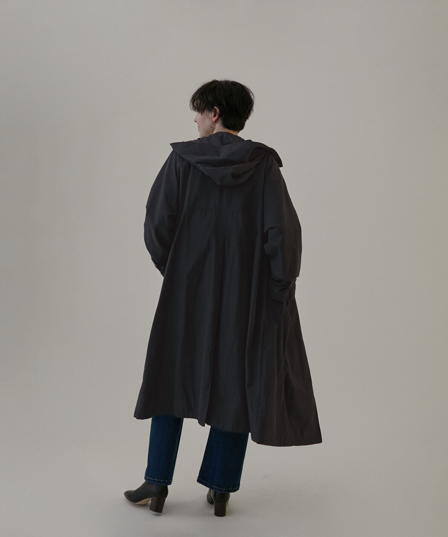 SALON adam et rope'「2WAYフード付きスタンドカラートレンチコート」|トレンチコート|