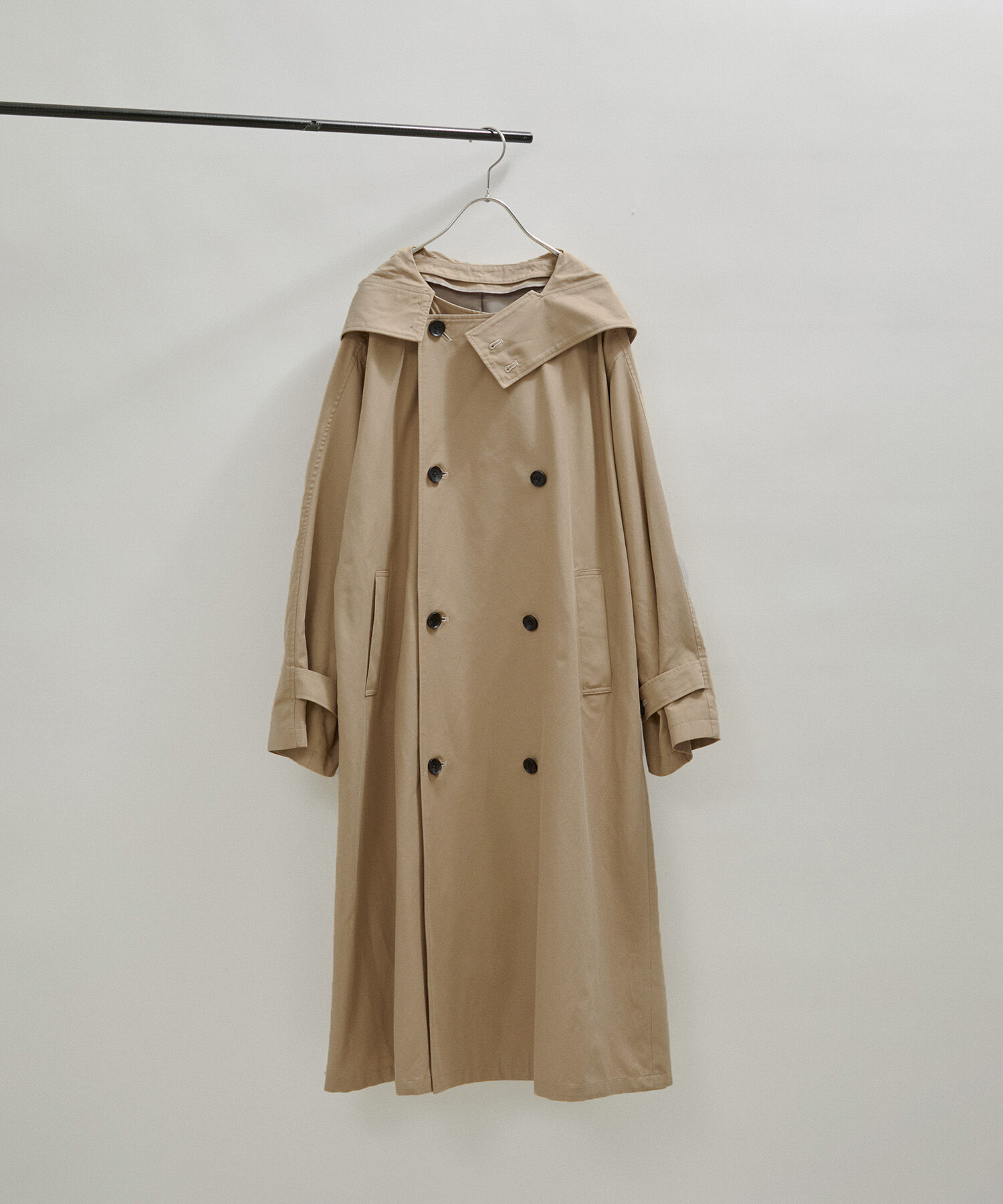 SALON adam et rope'「2WAYフード付きスタンドカラートレンチコート」|トレンチコート|
