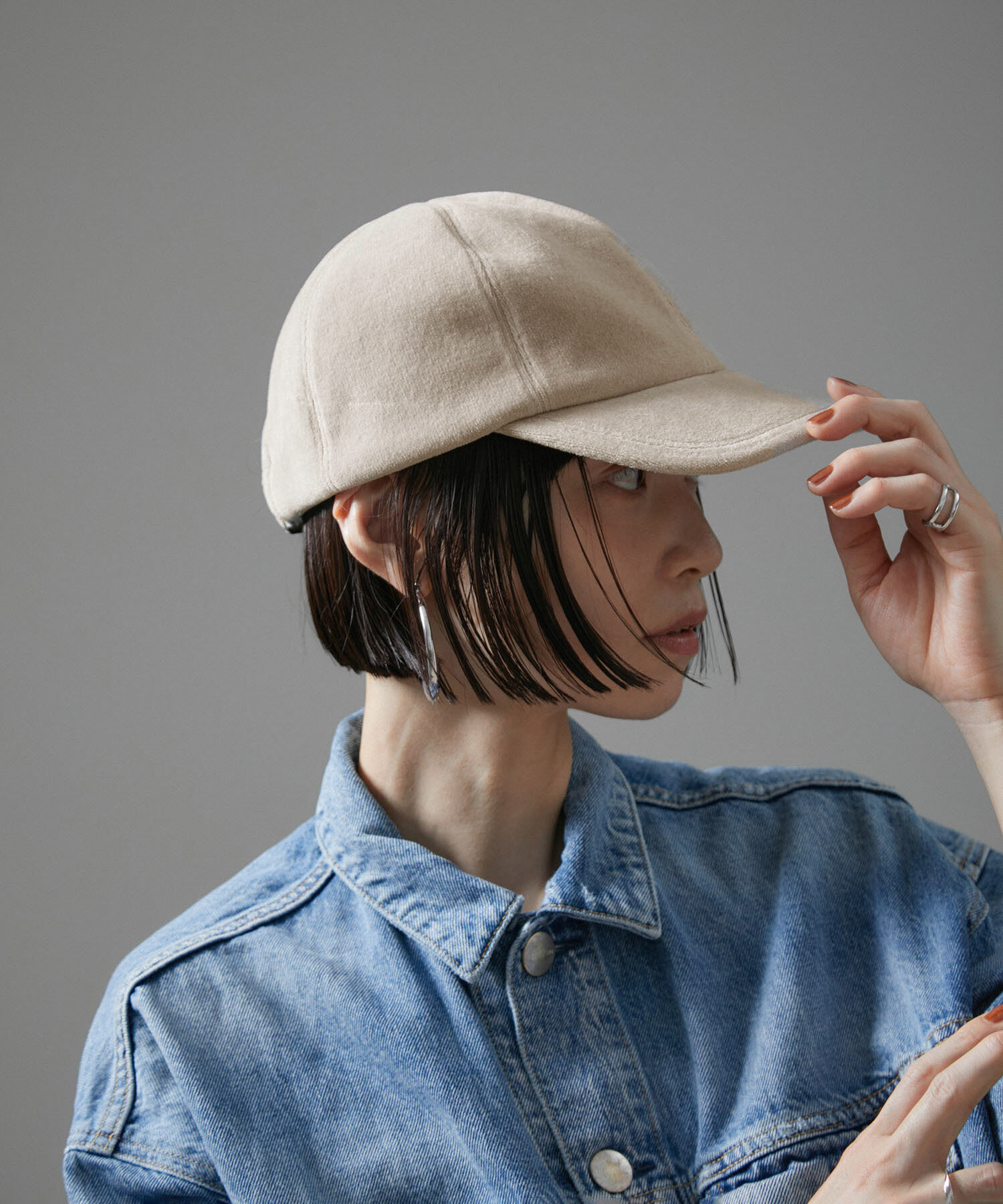 SALON adam et rope'「キャップ-CreamyCotton /クリーミーコットン-」|キャップ・キャスケット|