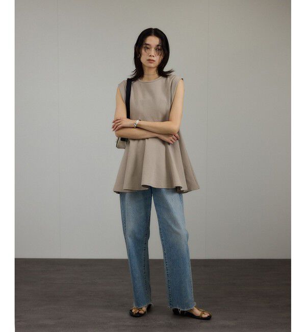 SALON adam et rope'「【WEB限定】ショルダータックペプラムプルオーバー」|Tシャツ・カットソー|