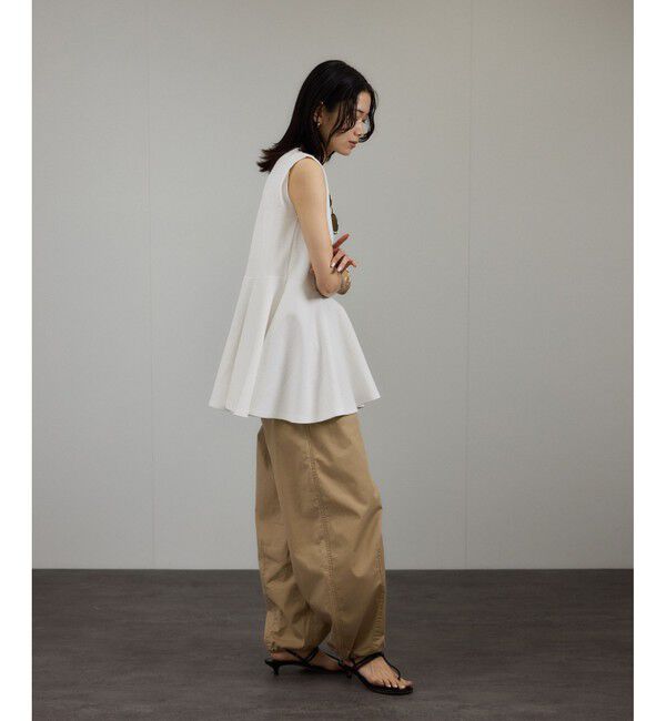 SALON adam et rope'「【WEB限定】ショルダータックペプラムプルオーバー」|Tシャツ・カットソー|