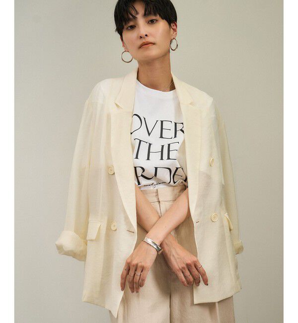 SALON adam et rope'「シアーリライムテーラードジャケット」|テーラードジャケット|