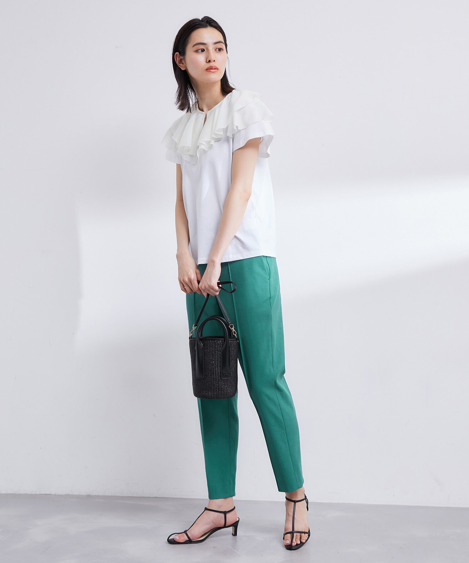 ROPE「【洗える】スリムシルエットシガレットパンツ」|その他|