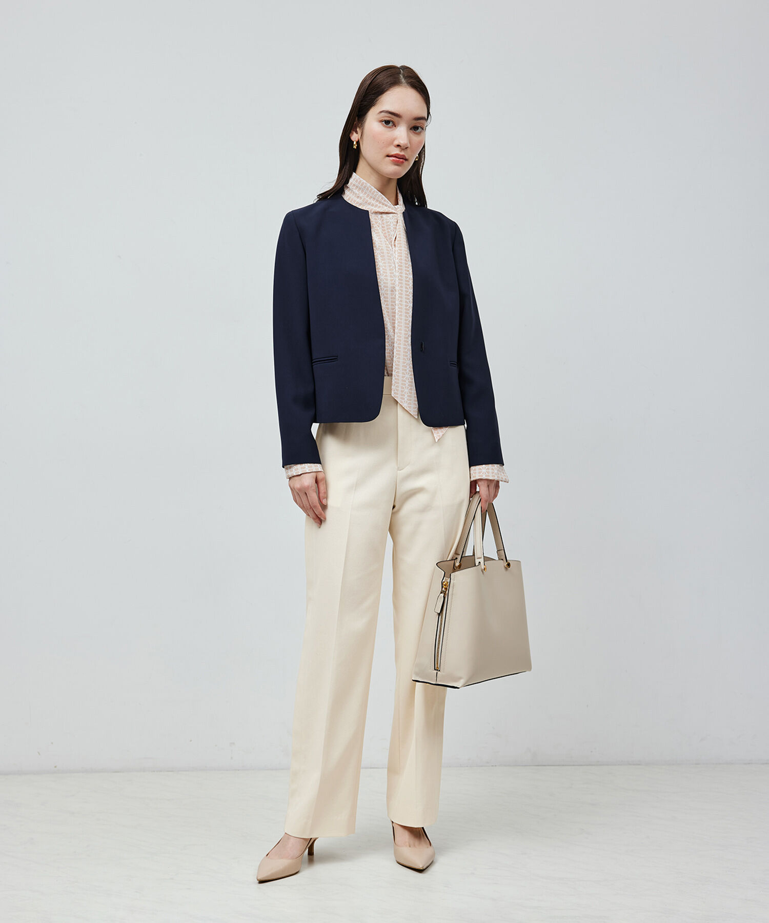 ROPE「【雑誌掲載】コットンカルゼサイドタックパンツ」|その他|