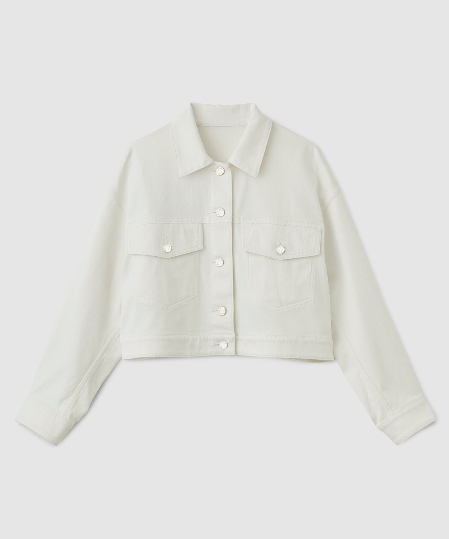 ROPE「シルク混リアクティブデニムGジャン」|デニムジャケット|ホワイト(10)