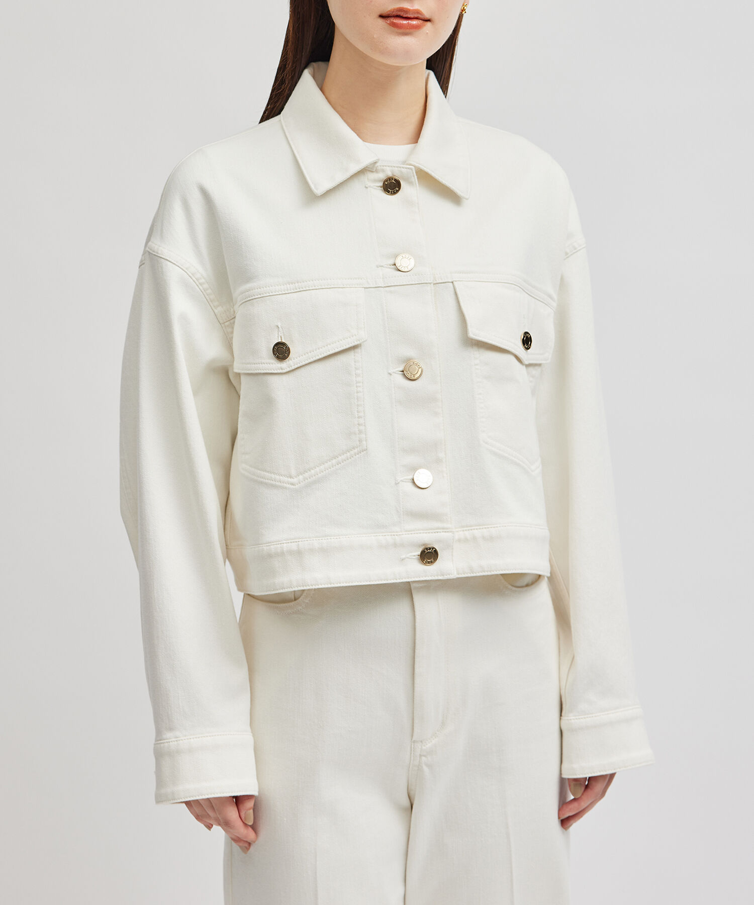 ROPE「シルク混リアクティブデニムGジャン」|デニムジャケット|