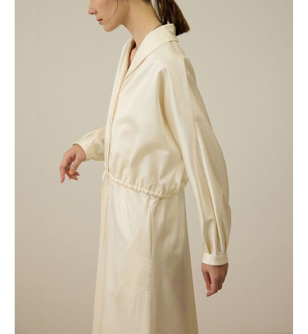 ROPE「【洗える】シャイニーサテンブラウス/セットアップ対応」|シャツ・ブラウス|