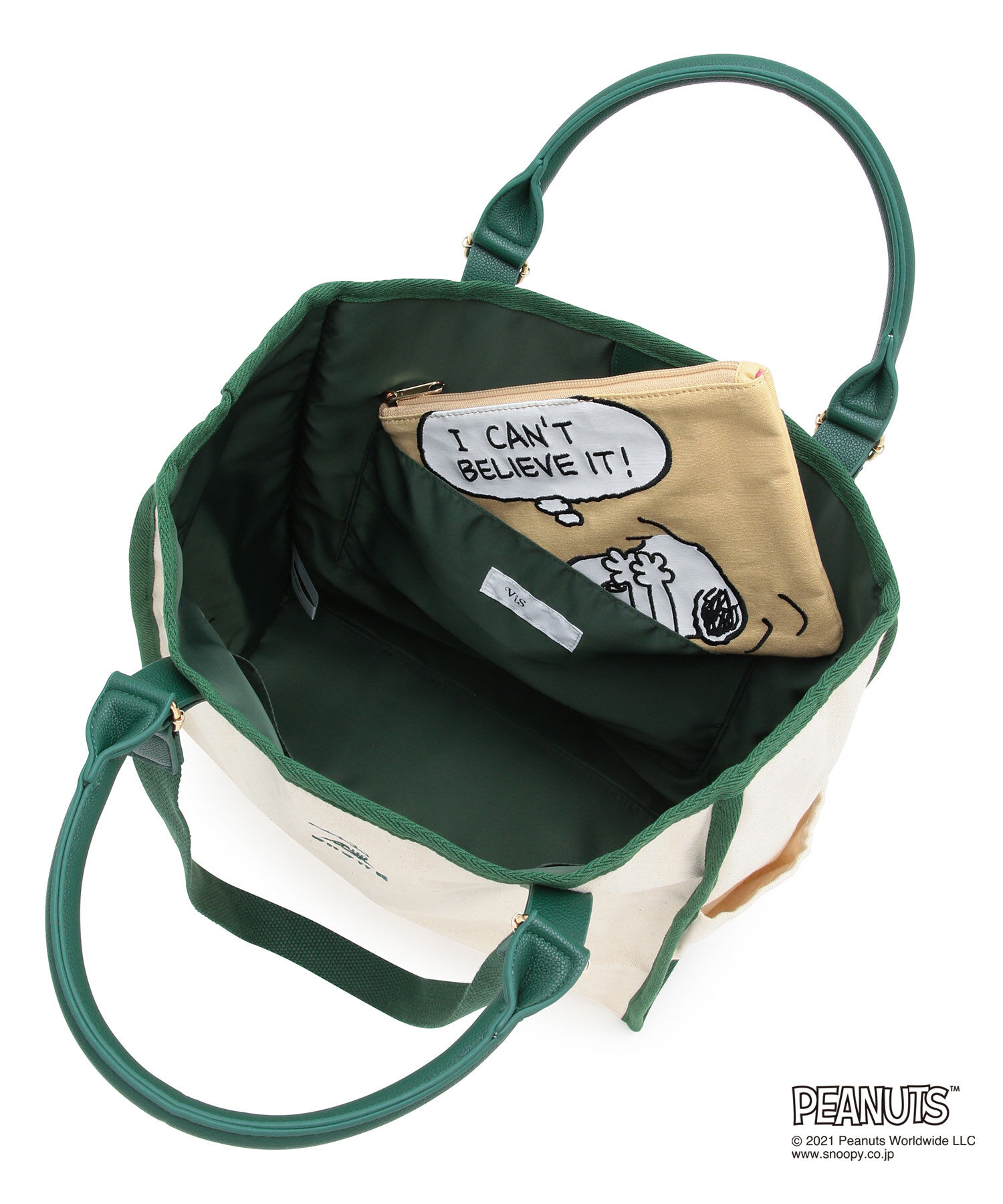 VIS「【A4対応】【WEB限定】【PEANUTSコラボ】キャンバス2WAYトート」|トートバッグ|