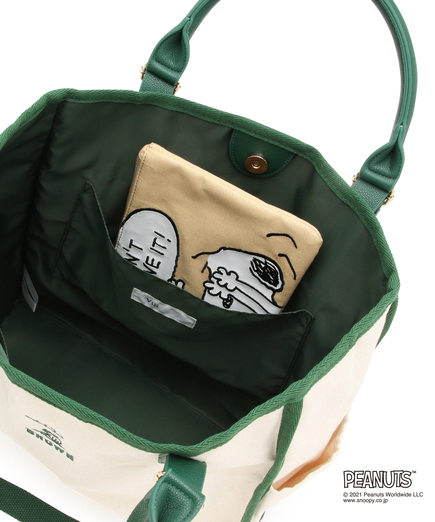 VIS「【A4対応】【WEB限定】【PEANUTSコラボ】キャンバス2WAYトート」|トートバッグ|