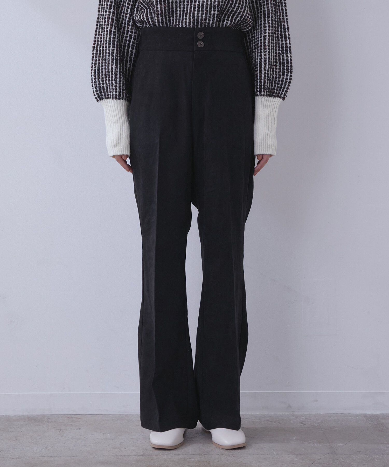 vis-a-vis「【WEB限定】起毛カラーフレアパンツ」|スラックス|