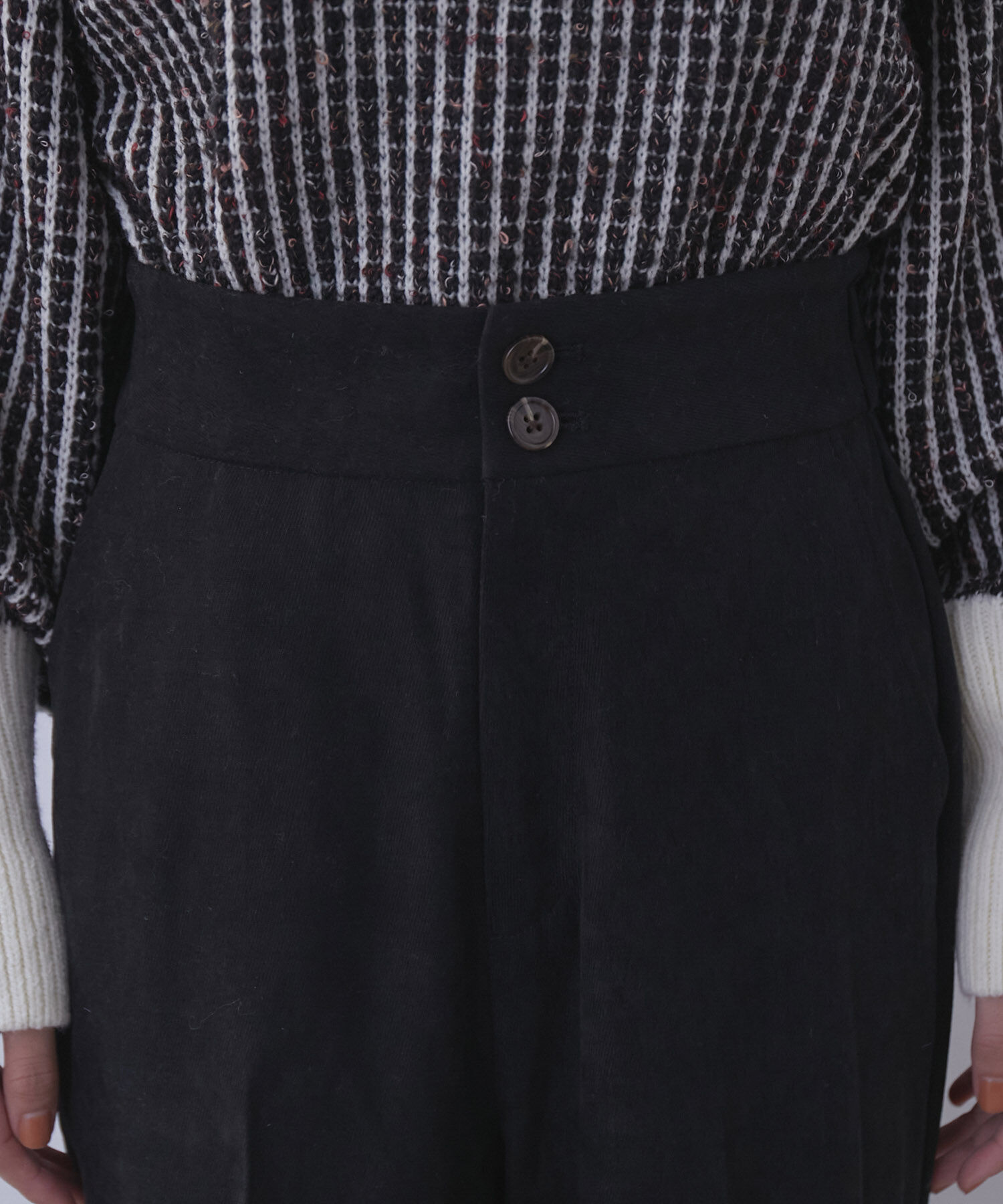 vis-a-vis「【WEB限定】起毛カラーフレアパンツ」|スラックス|