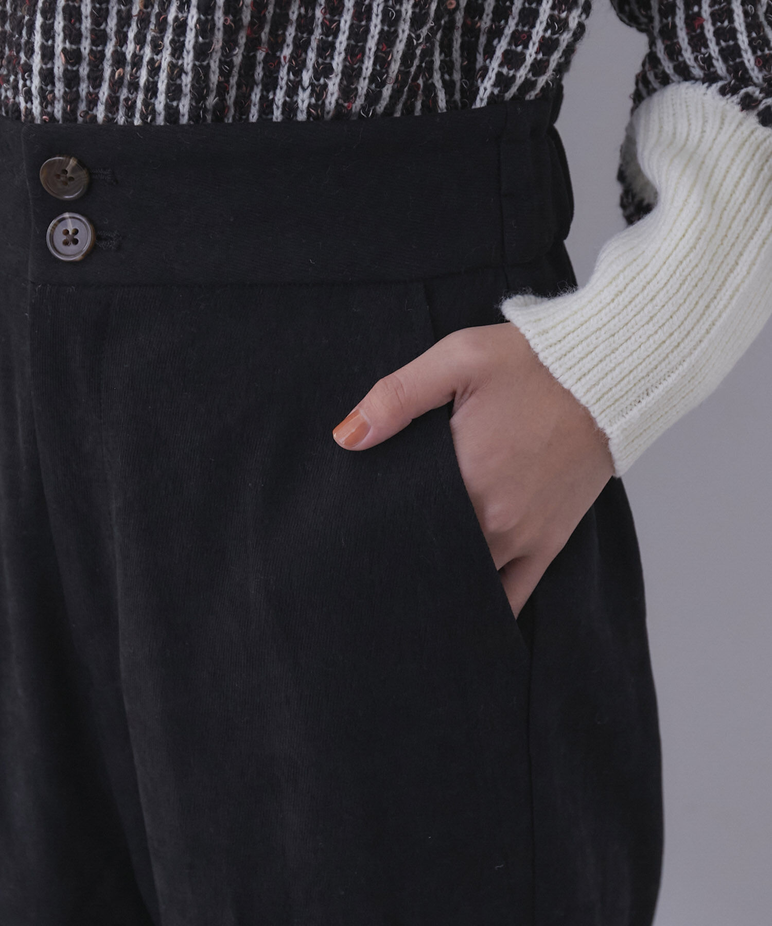 vis-a-vis「【WEB限定】起毛カラーフレアパンツ」|スラックス|