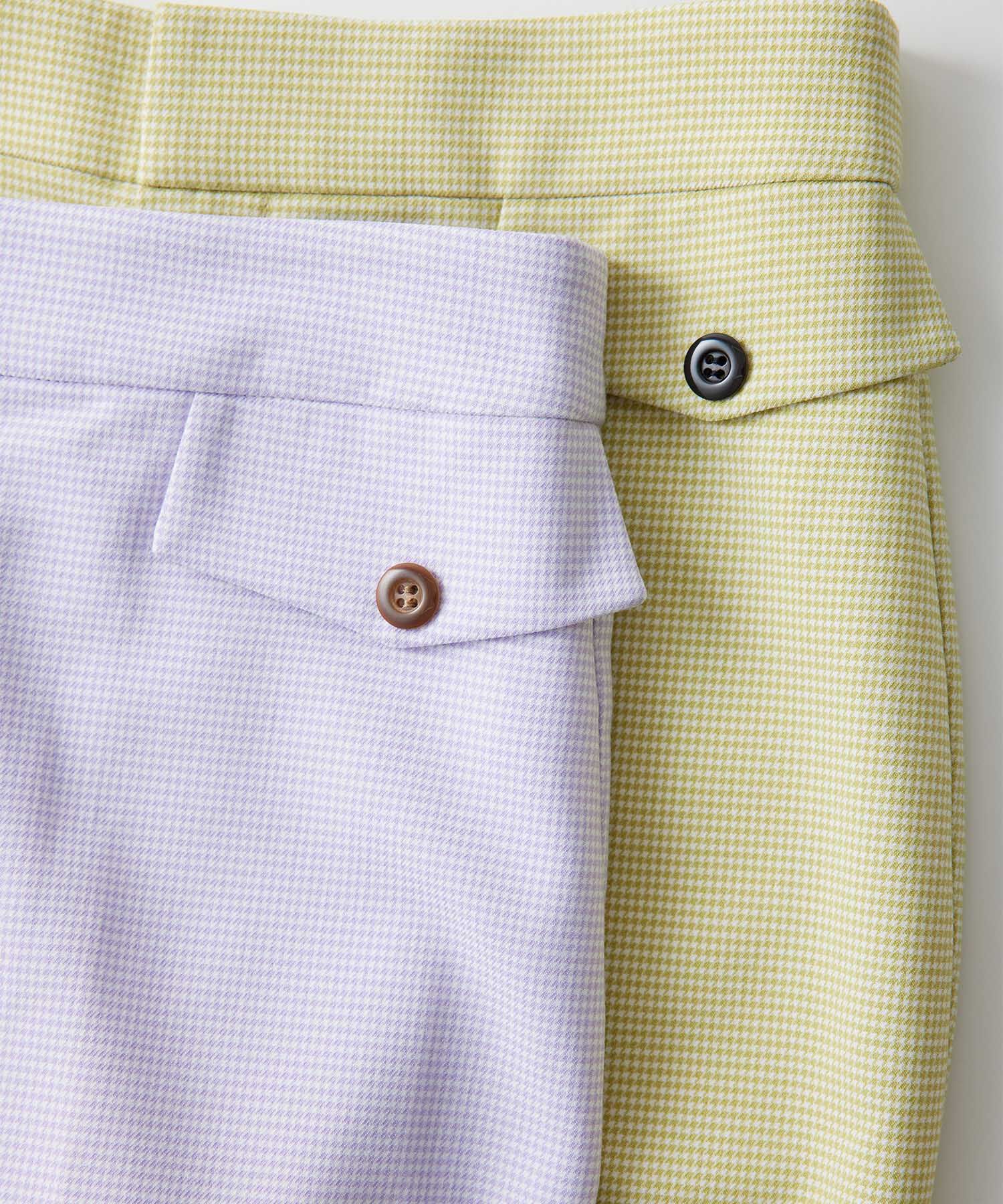 VIS「ミジンコ千鳥チェックフレアパンツ」|スラックス|