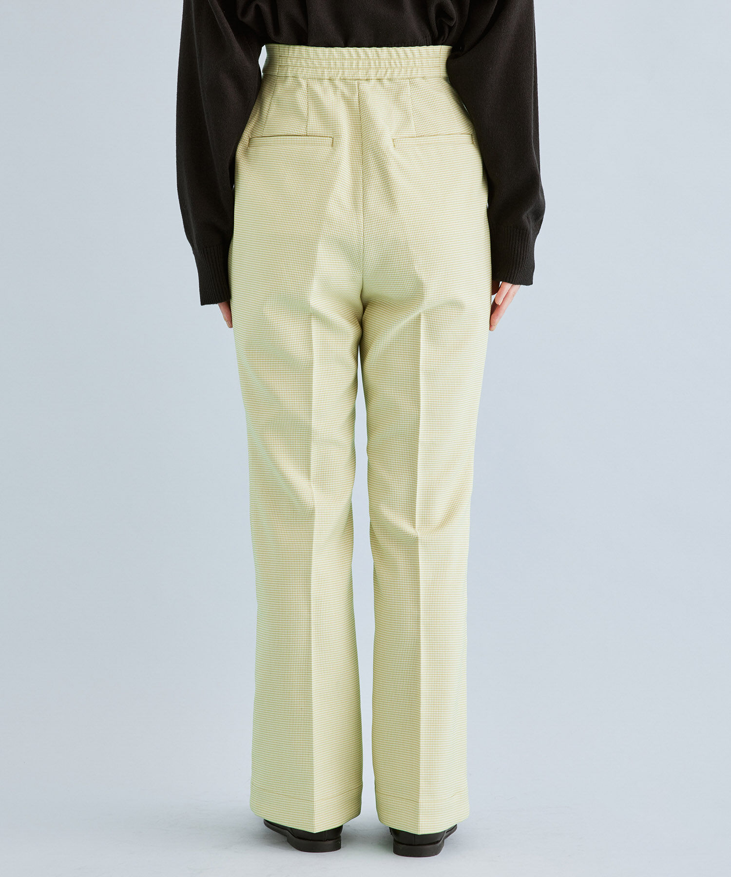 VIS「ミジンコ千鳥チェックフレアパンツ」|スラックス|