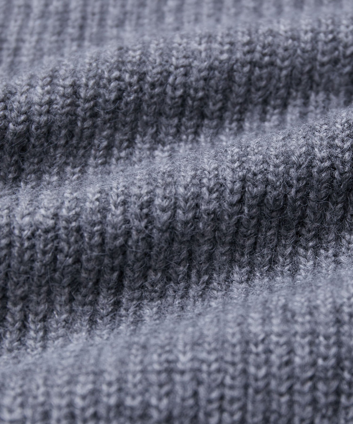 VIS「【洗える】ミドルゲージメランジ畦ハイネックニット」|ニット・セーター|