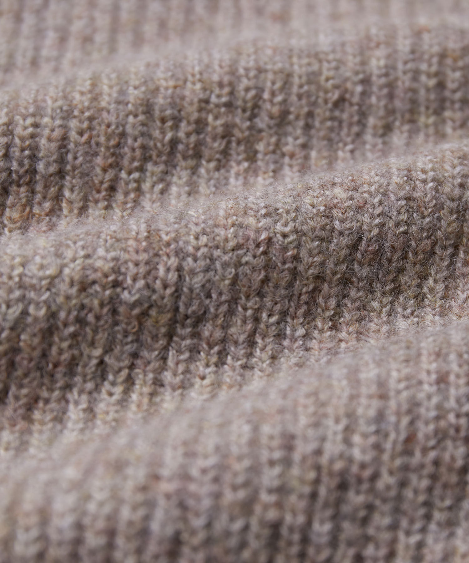 VIS「【洗える】ミドルゲージメランジ畦ハイネックニット」|ニット・セーター|