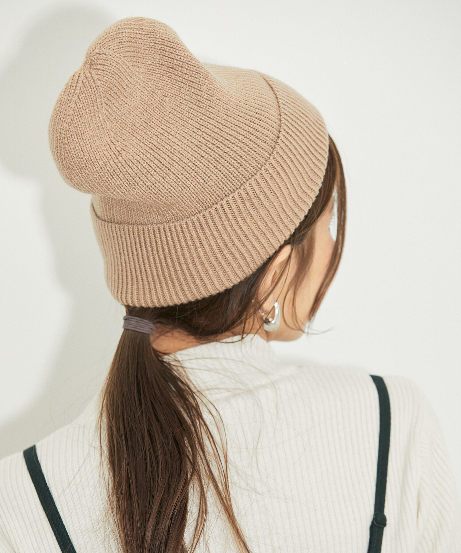 VIS「リサイクルポリエステルカラーニットキャップ【sustainable】」|ニット帽|ベージュ(27)