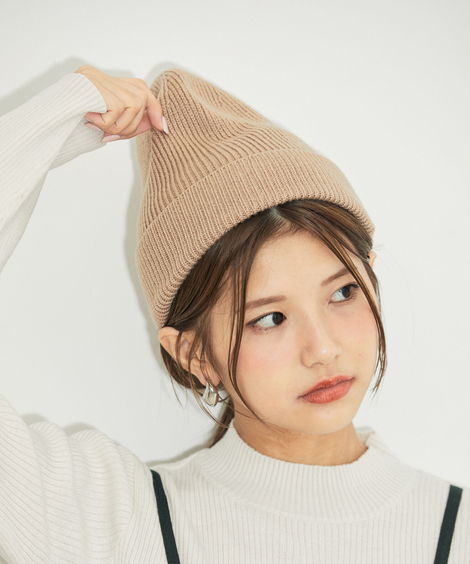 VIS「リサイクルポリエステルカラーニットキャップ【sustainable】」|ニット帽|