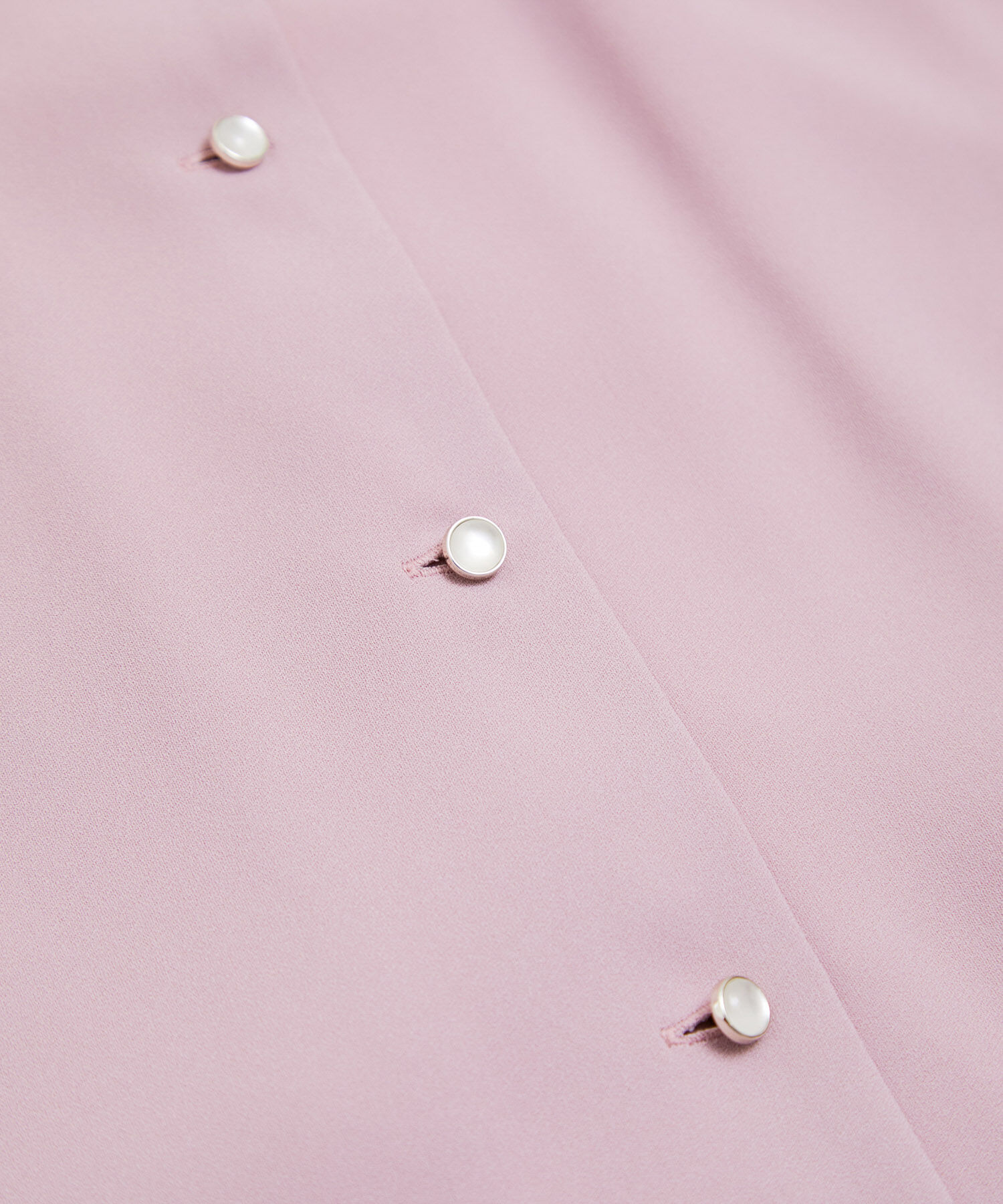 VIS「【防シワ・洗える】Vネック半袖ブラウス」|シャツ・ブラウス|