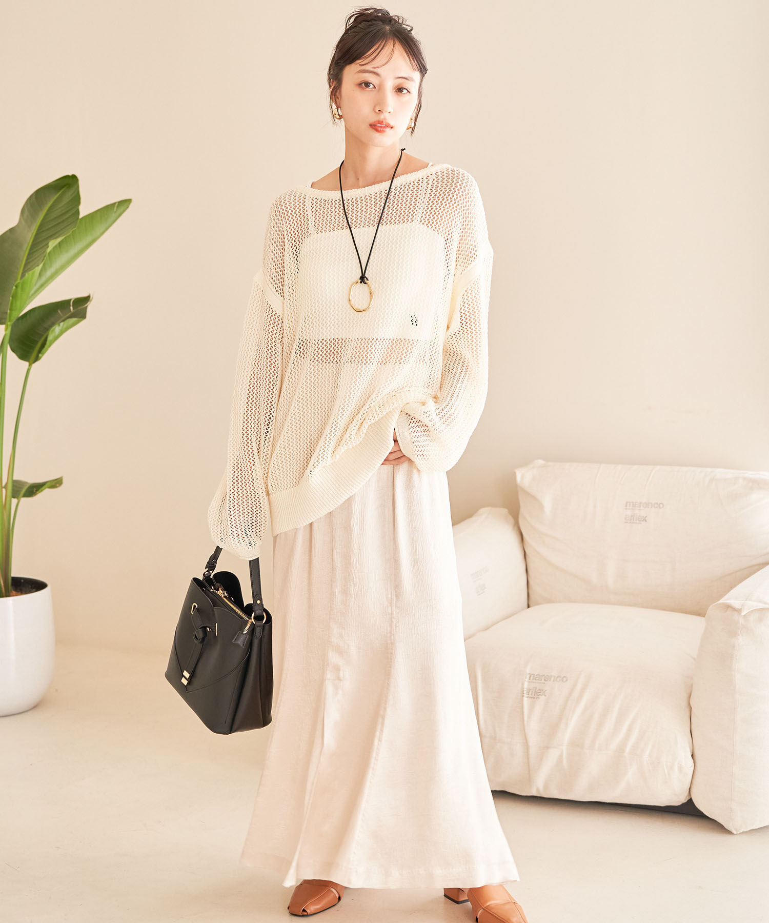 VIS「【追加生産】【2WAY】ハートカットバッグ」|ハンドバッグ|